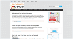 Desktop Screenshot of bloggingshiksha.com