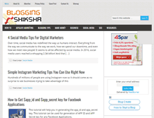 Tablet Screenshot of bloggingshiksha.com